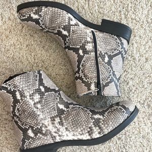 Merechiaro 1962 Italy ankle Leather Python Boots Booties NEW 39 US8.5 -9 $350